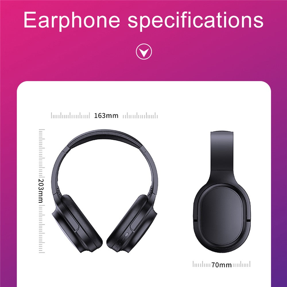 OY713 Over Ear Headset Bluetooth-compatible Headphones with Mic Support Earphone Monitor / AUX IN / TF Card
