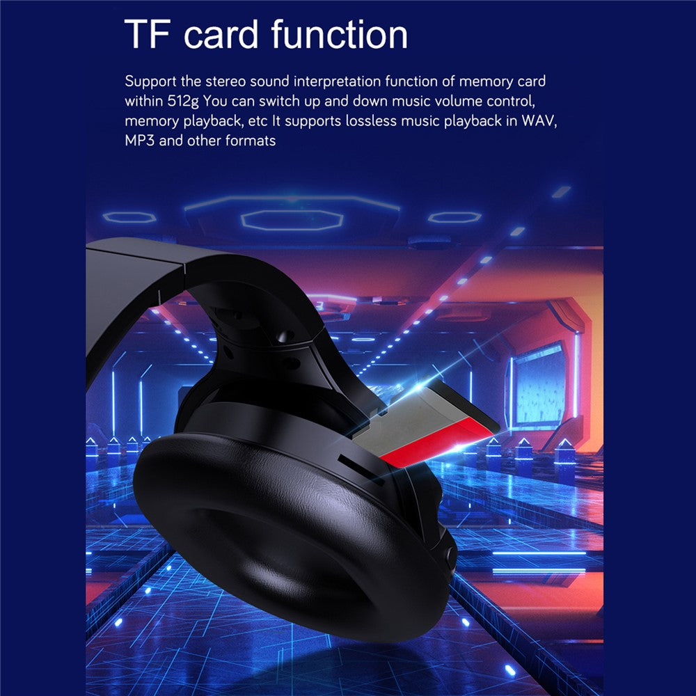 OY713 Over Ear Headset Bluetooth-compatible Headphones with Mic Support Earphone Monitor / AUX IN / TF Card