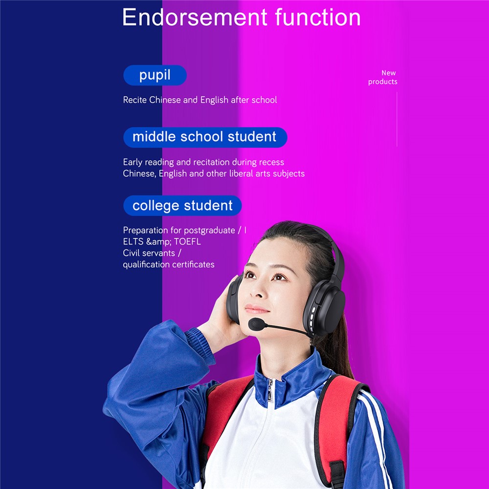 OY713 Over Ear Headset Bluetooth-compatible Headphones with Mic Support Earphone Monitor / AUX IN / TF Card
