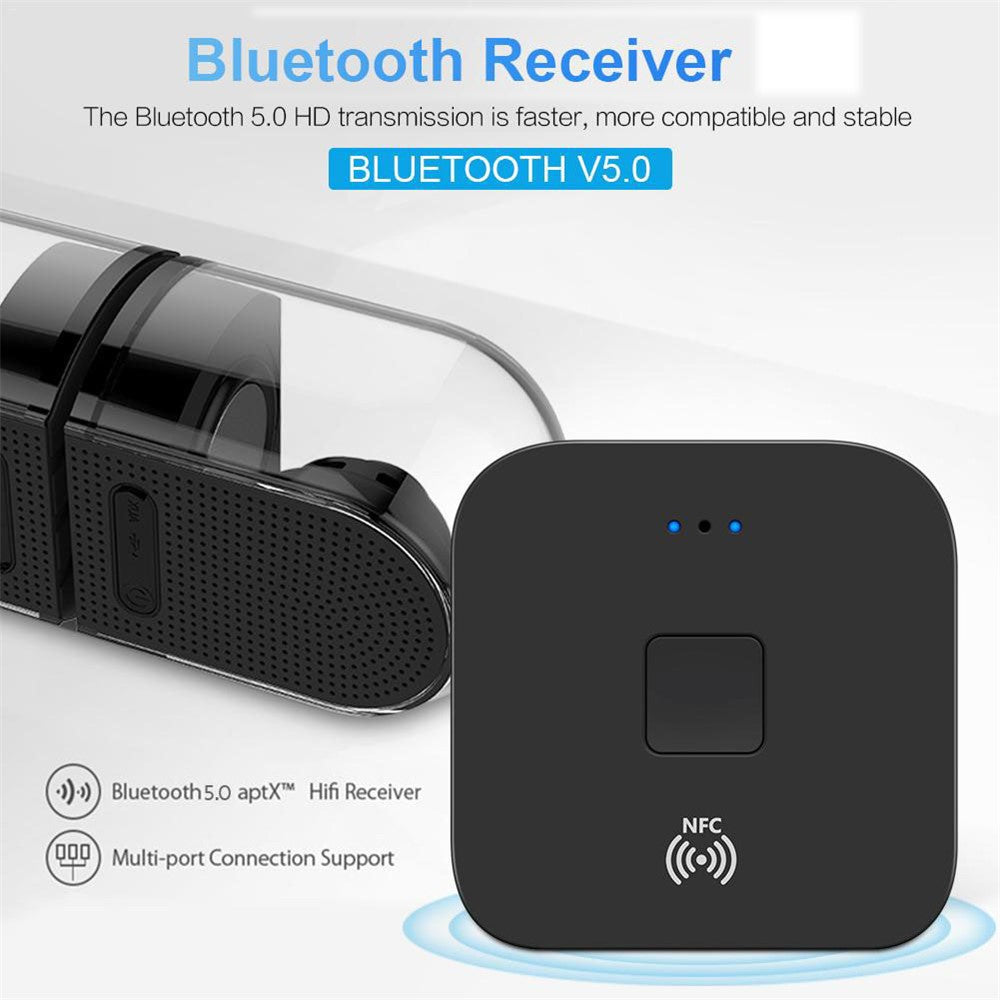 WB11 NFC Wireless Audio Receiver 3.5mm AUX 2RCA HIFI Stereo Audio Bluetooth-compatible 5.0 Adapter