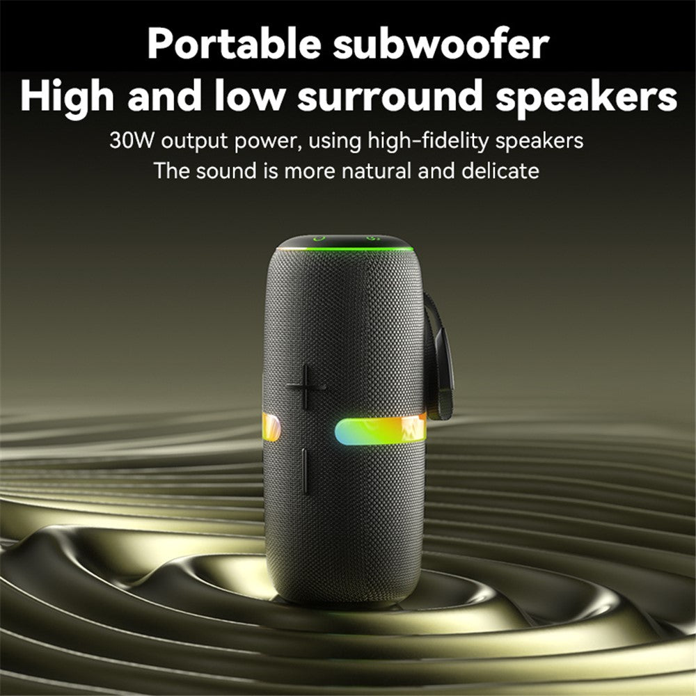 YESIDO YSW22 Portable Bluetooth-compatible Speaker RGB Light Waterproof Wireless Music Subwoofer