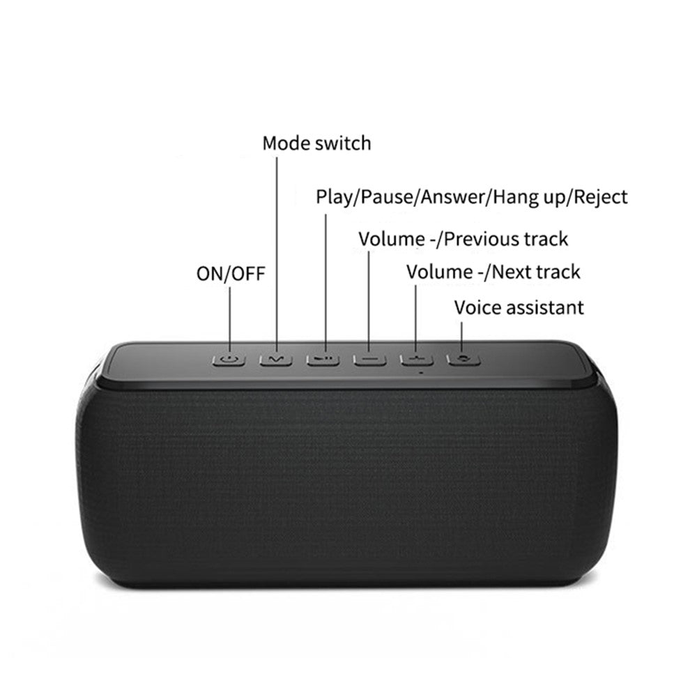 V7 Pro 60W Wireless Bluetooth-Compatible 5.0 Bass Speaker Rechargeable Waterproof Subwoofer