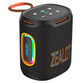 ZEALOT S122 Portable Bluetooth-compatible Speaker BT5.4 Subwoofer with LED Light Support TF U-Disk