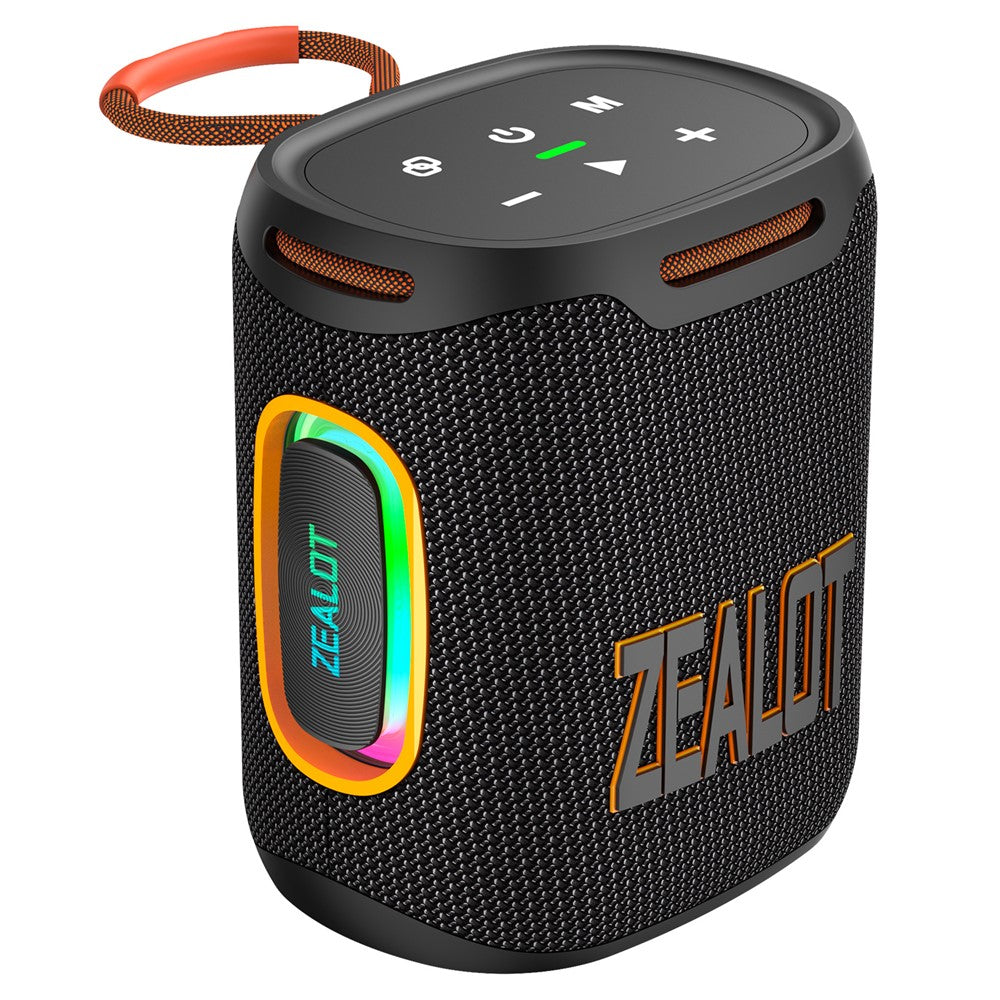 ZEALOT S122 Portable Bluetooth-compatible Speaker BT5.4 Subwoofer with LED Light Support TF U-Disk