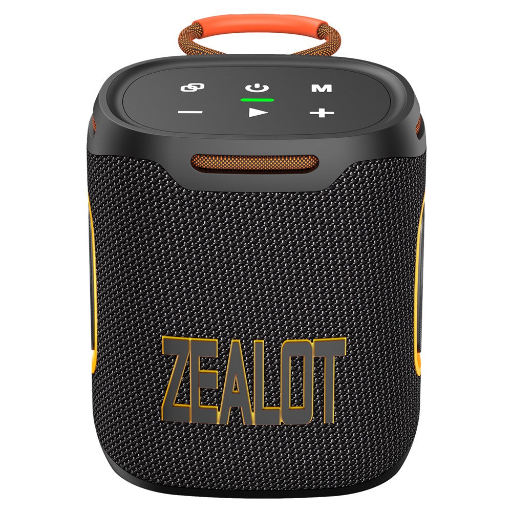 ZEALOT S122 Portable Bluetooth-compatible Speaker BT5.4 Subwoofer with LED Light Support TF U-Disk