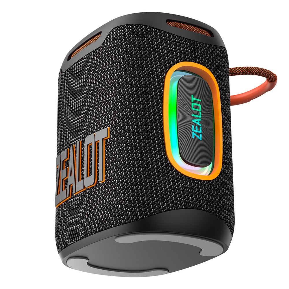 ZEALOT S122 Portable Bluetooth-compatible Speaker BT5.4 Subwoofer with LED Light Support TF U-Disk
