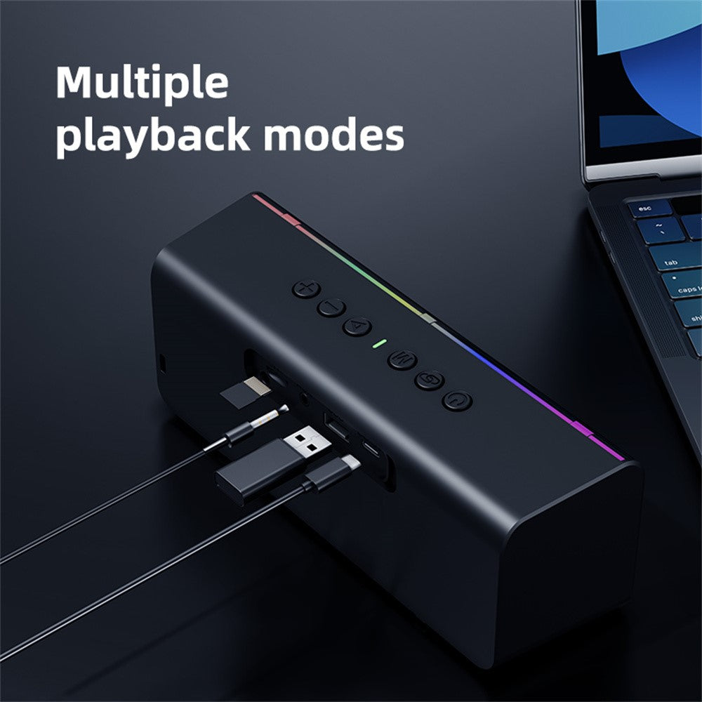 ZEALOT S72 20W Portable Bluetooth-compatible Speaker BT5.4 Subwoofer with LED Light Support TF U-Disk