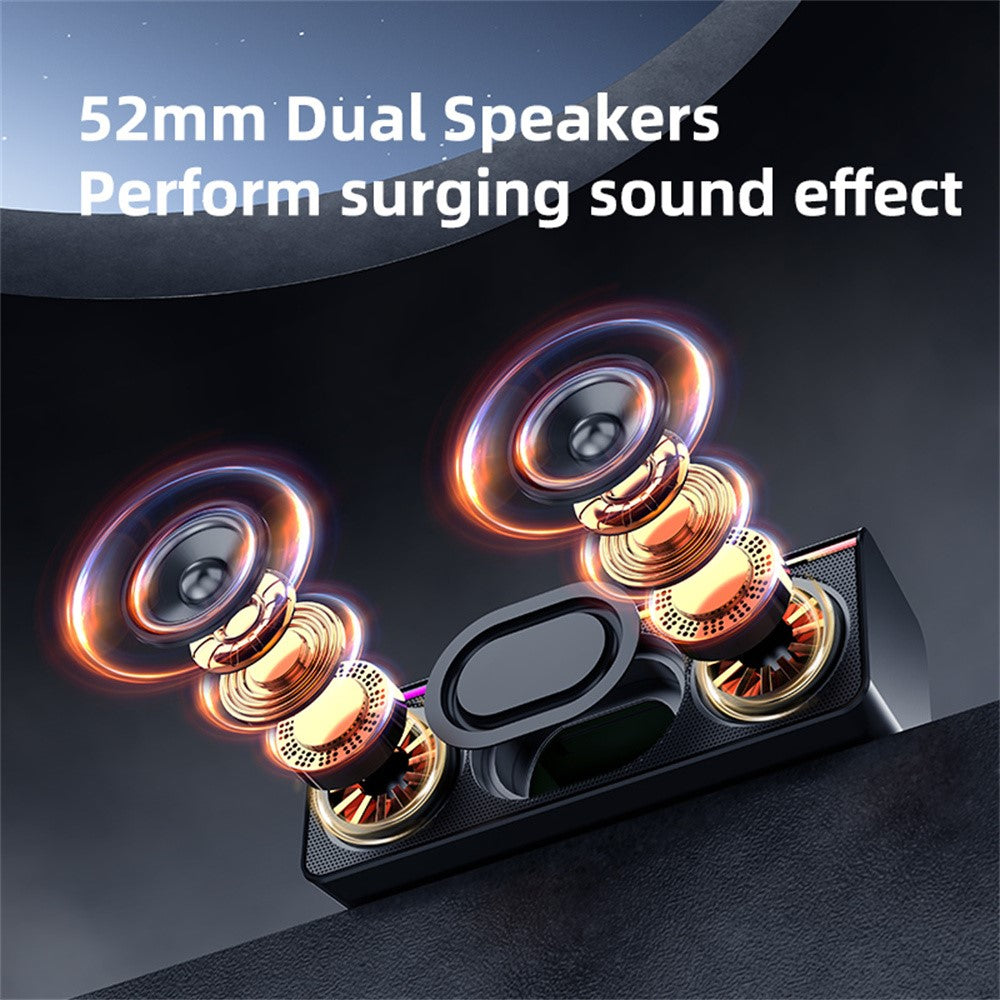 ZEALOT S72 20W Portable Bluetooth-compatible Speaker BT5.4 Subwoofer with LED Light Support TF U-Disk