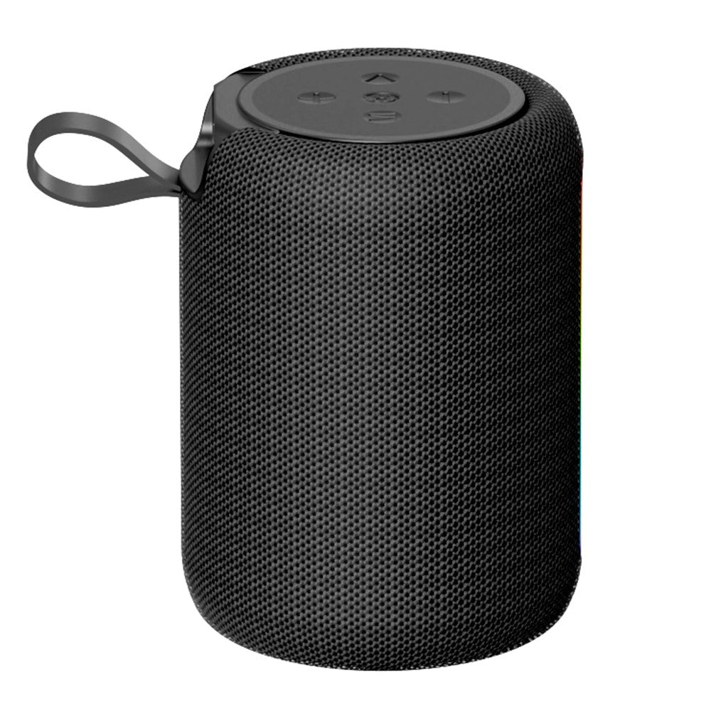 ROCK S56 Fabric Mesh BT Speaker with Ambient Light Stereo Sound Multi-Connection Portable Speaker
