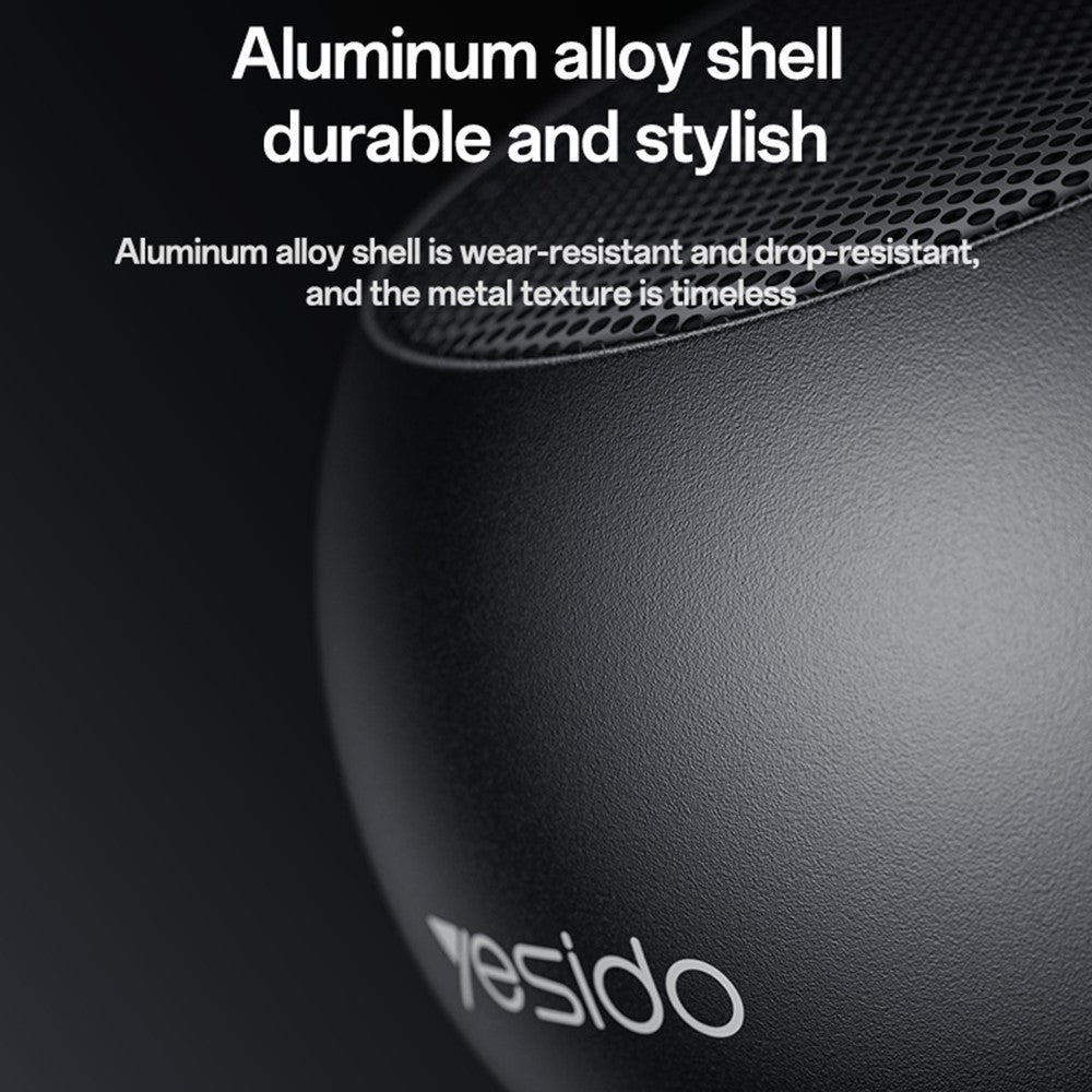YESIDO YSW33 Portable TWS Bluetooth-compatible Speaker Aluminum Alloy Mini Wireless Audio Device