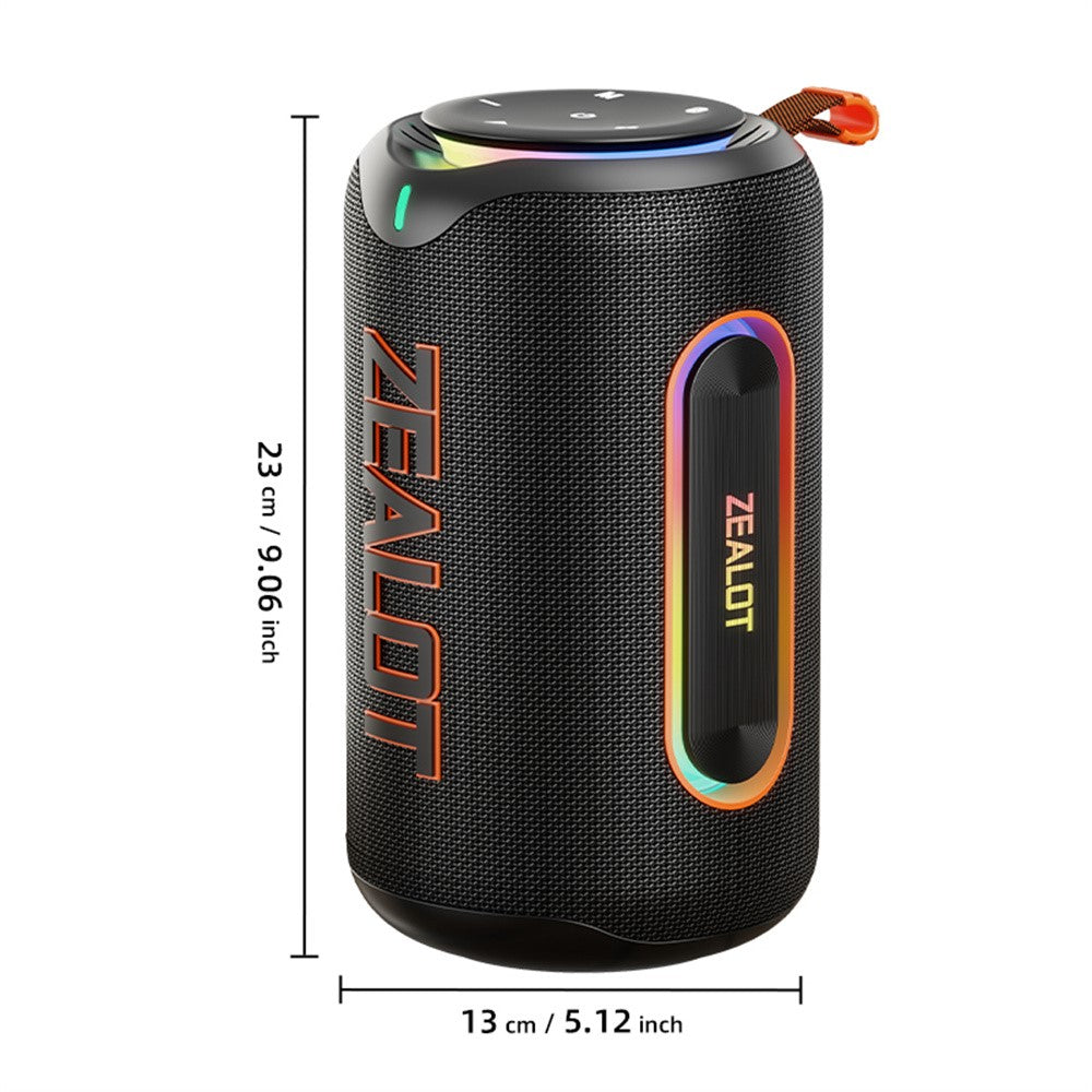 ZEALOT-MP1 Portable Bluetooth-Compatible Speaker 60W Enhanced Bass Waterproof Loudspeaker