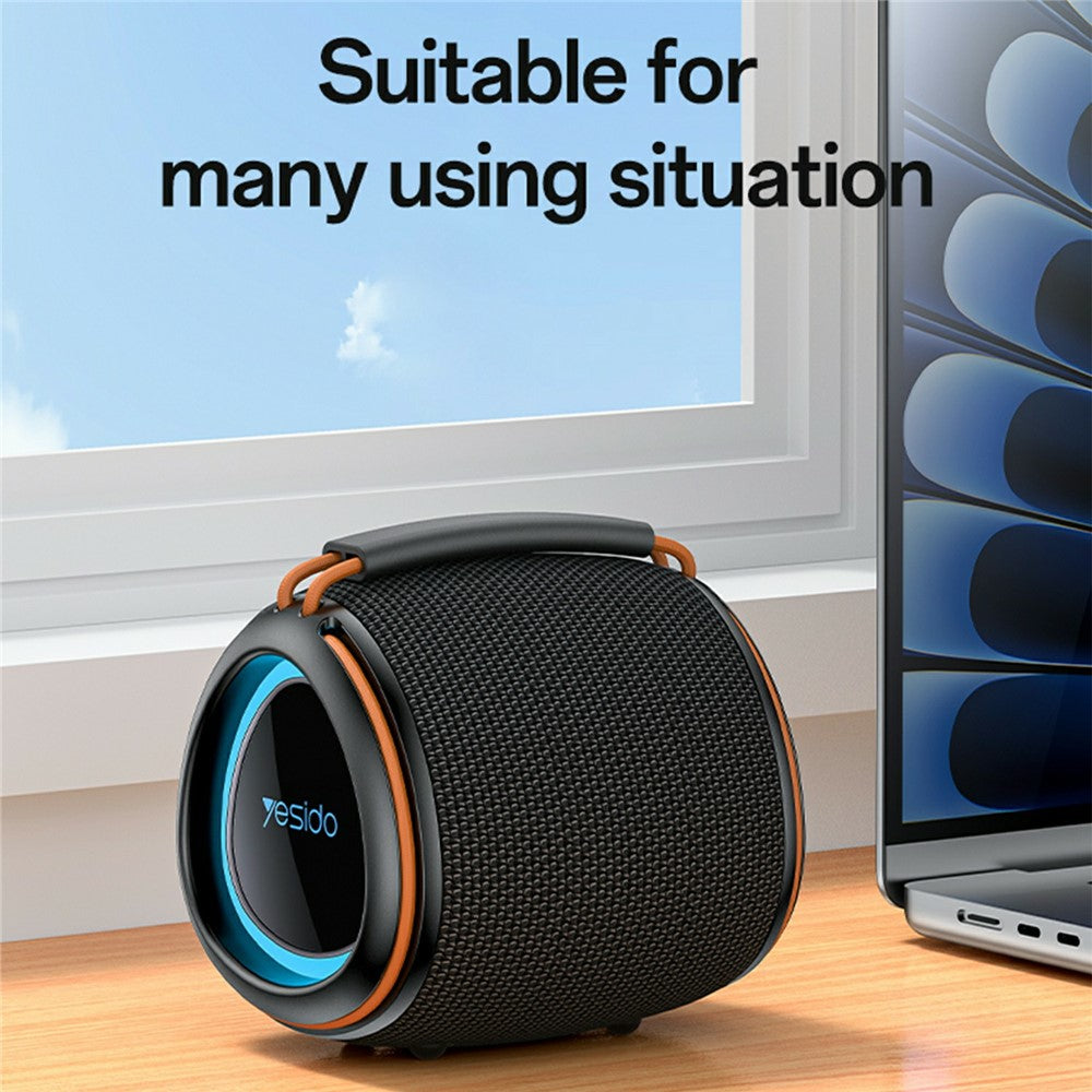 YESIDO YSW40 8W Portable Subwoofer TWS Bluetooth-compatible Wireless Speaker with RGB Light