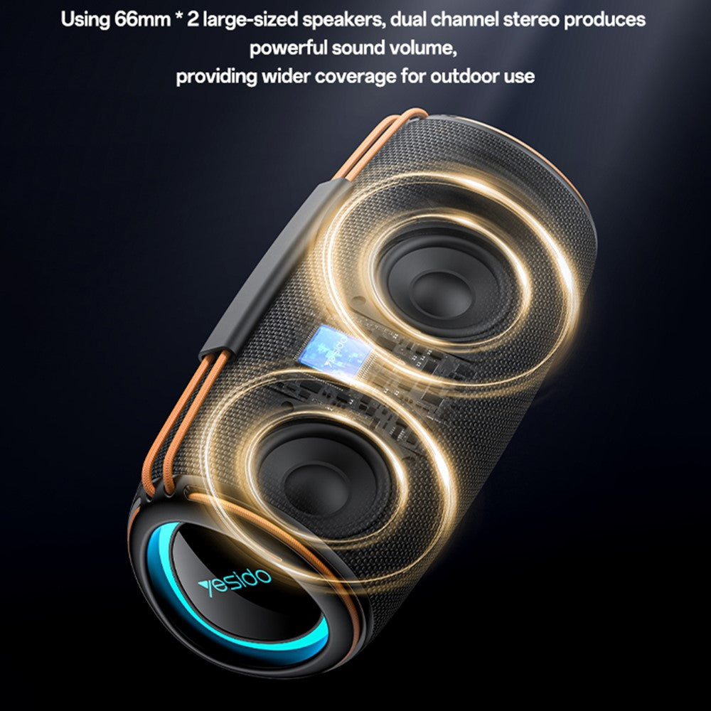 YESIDO YSW38 Desktop Bluetooth-compatible Speaker 30W High Power RGB Lighting Multi Mode Wireless Subwoofer