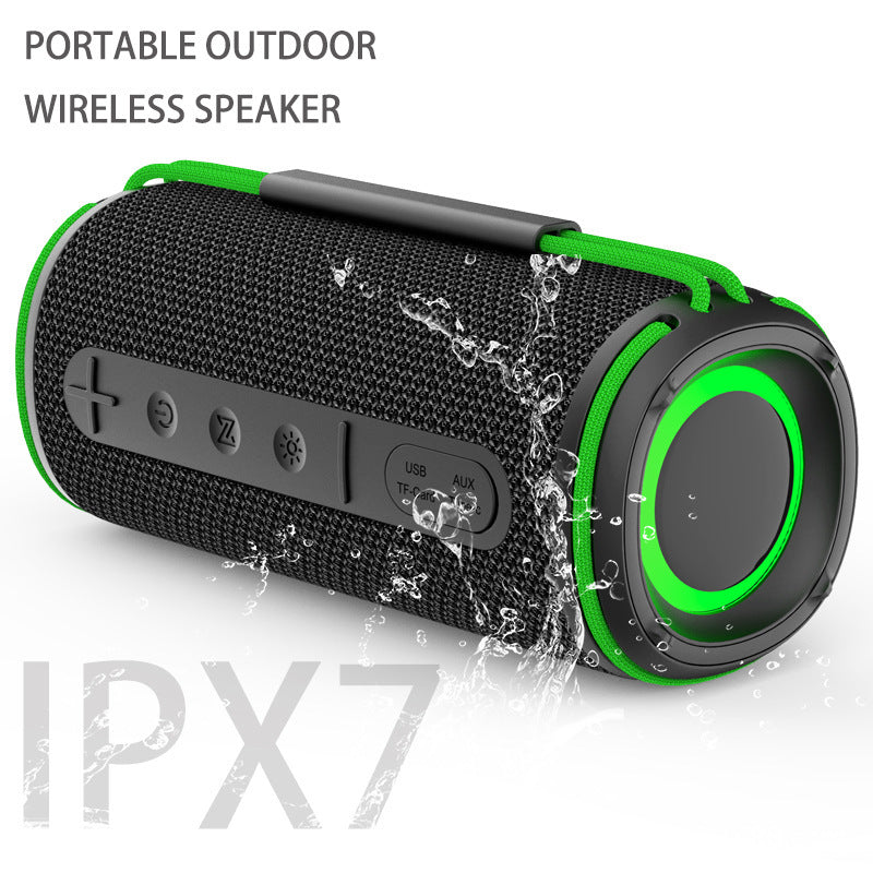 H30 Waterproof Bluetooth-compatible Speaker 20W Dual Drivers Portable Outdoor RGB Subwoofer