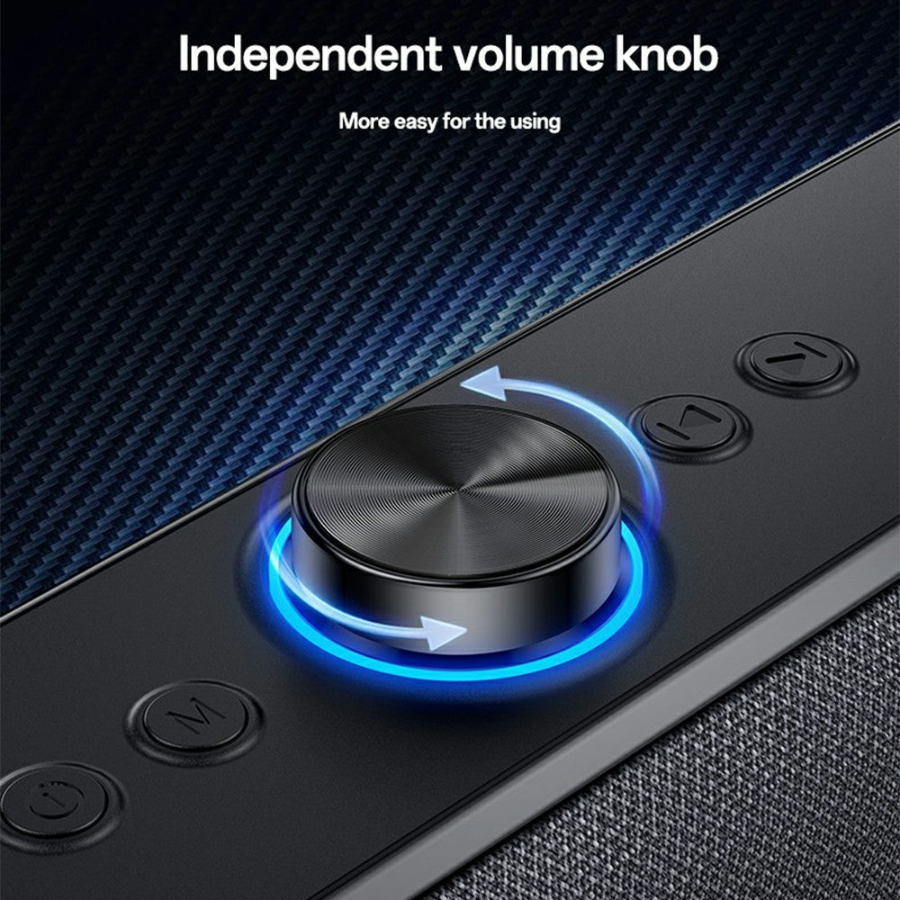 YESIDO YSW42 Wireless Bluetooth-compatible Speaker HiFi Sound Portable 20W Desktop Soundbar Support TF Card