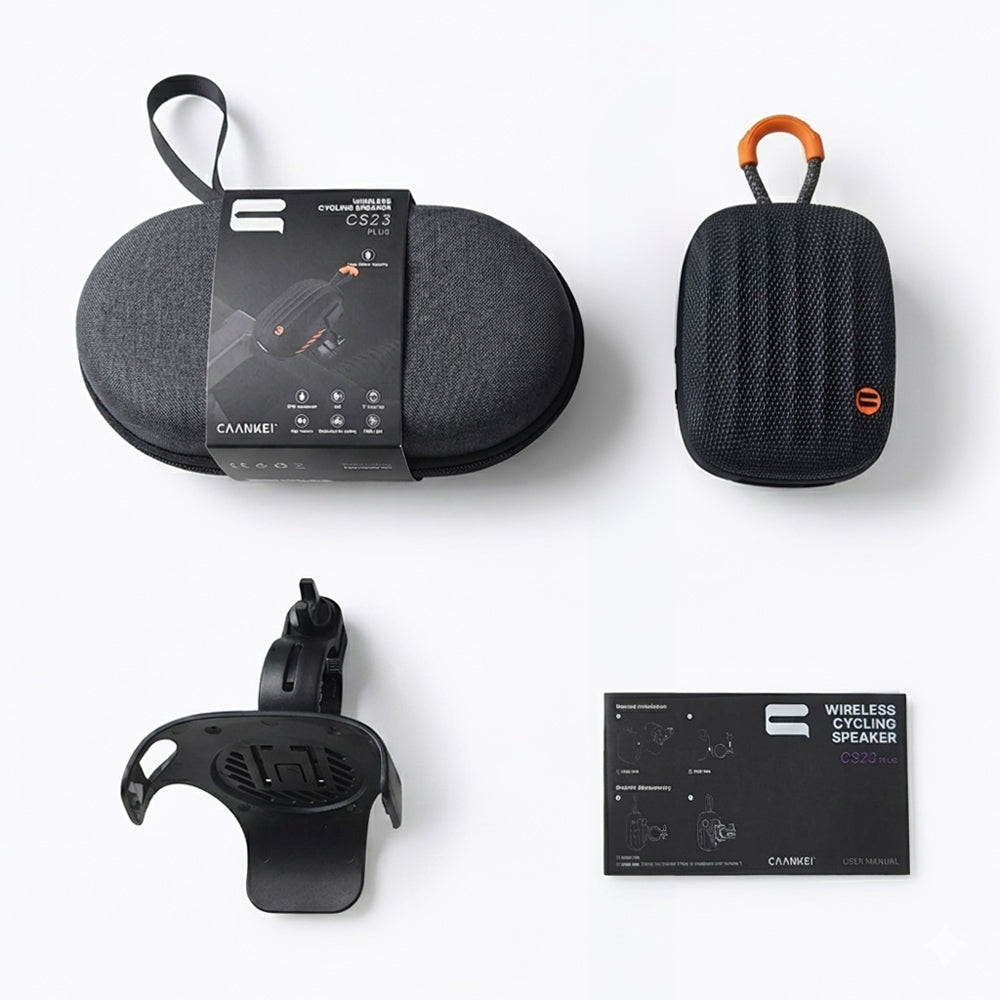 CS23 Plus Bluetooth-compatible Speaker for Bike Motorcycle IPX7 Waterproof Outdoor Cycling Subwoofer with RGB Light