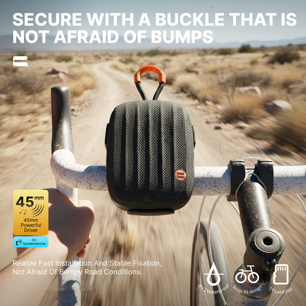CS23 Plus Bluetooth-compatible Speaker for Bike Motorcycle IPX7 Waterproof Outdoor Cycling Subwoofer with RGB Light