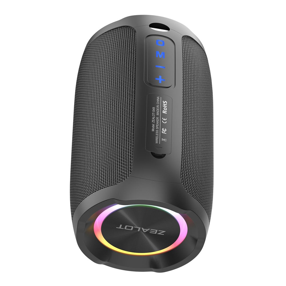 ZEALOT S49 Portable Rechargeable Bluetooth-compatible Speaker 20W Waterproof Heavy Bass Wireless Music Subwoofer