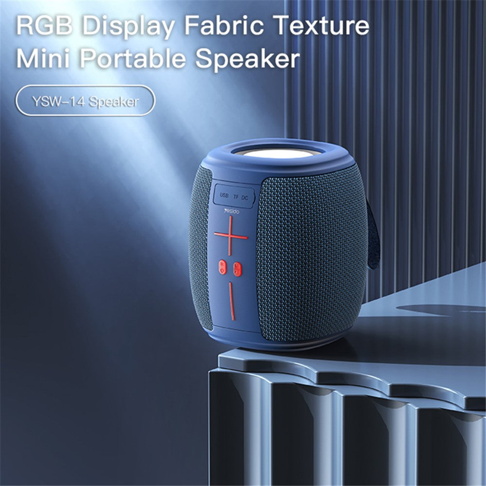 YESIDO YSW14 Portable Wireless Bluetooth-compatible Speaker RGB Light Subwoofer Support TF Card