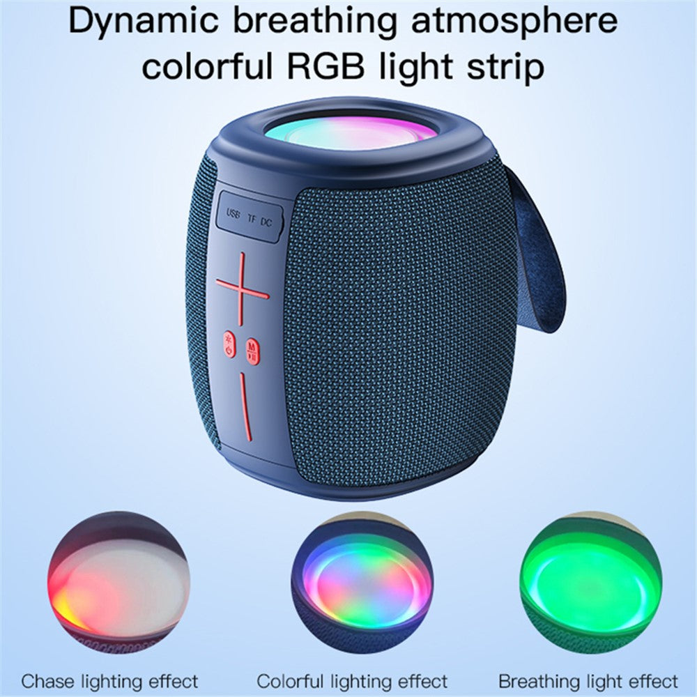 YESIDO YSW14 Portable Wireless Bluetooth-compatible Speaker RGB Light Subwoofer Support TF Card