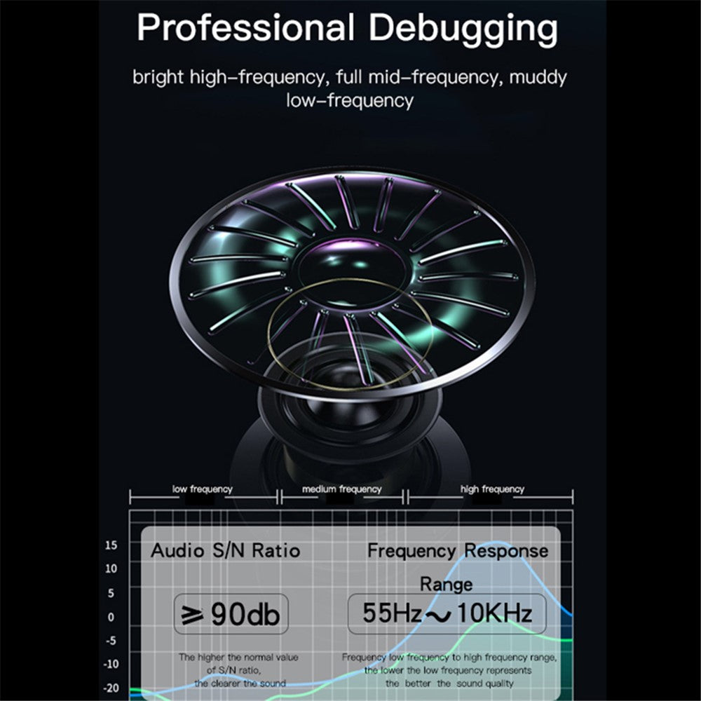 YESIDO YSW14 Portable Wireless Bluetooth-compatible Speaker RGB Light Subwoofer Support TF Card