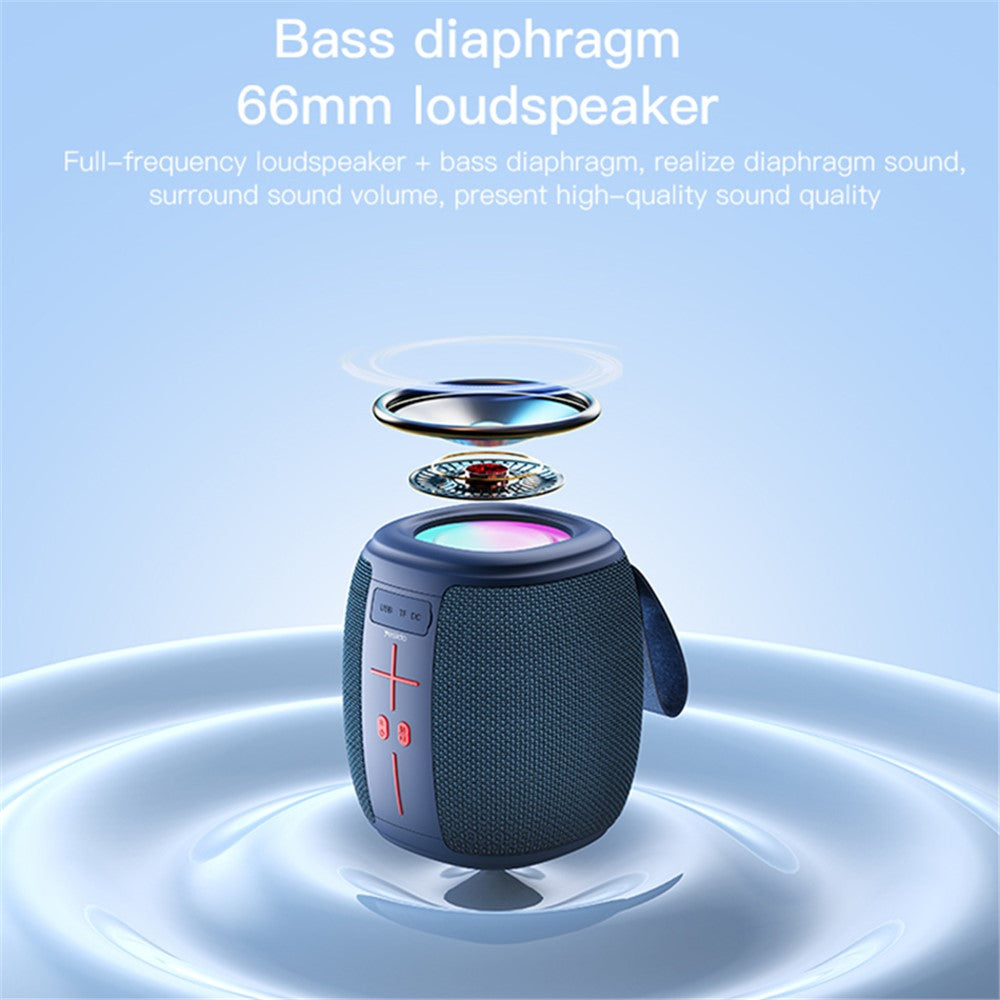 YESIDO YSW14 Portable Wireless Bluetooth-compatible Speaker RGB Light Subwoofer Support TF Card