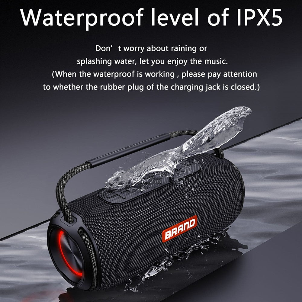 X5 Portable Rechargeable Bluetooth-compatible Speaker 40W Waterproof Outdoor TWS Wireless Stereo Subwoofer