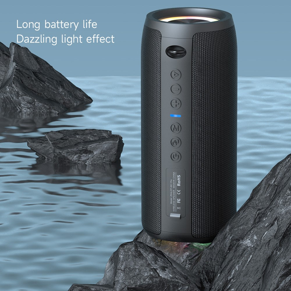 ZEALOT S51Pro 40W Bluetooth-compatible Speaker IPX5 Waterproof 3D Stereo Bass Portable Speaker with Lanyard