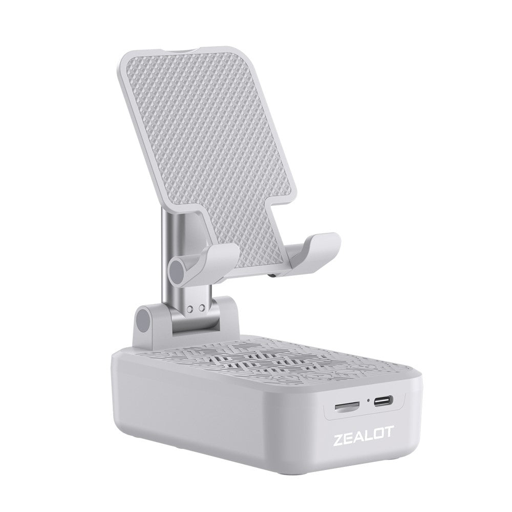 ZEALOT Z7 2-in-1 Portable Bluetooth-compatible Speaker Mobile Phone Holder Folding Bracket, Support TF Card