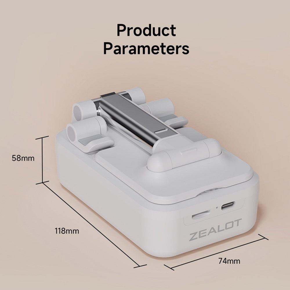 ZEALOT Z7 2-in-1 Portable Bluetooth-compatible Speaker Mobile Phone Holder Folding Bracket, Support TF Card