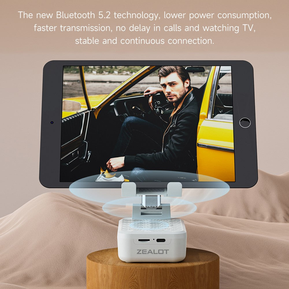 ZEALOT Z7 2-in-1 Portable Bluetooth-compatible Speaker Mobile Phone Holder Folding Bracket, Support TF Card