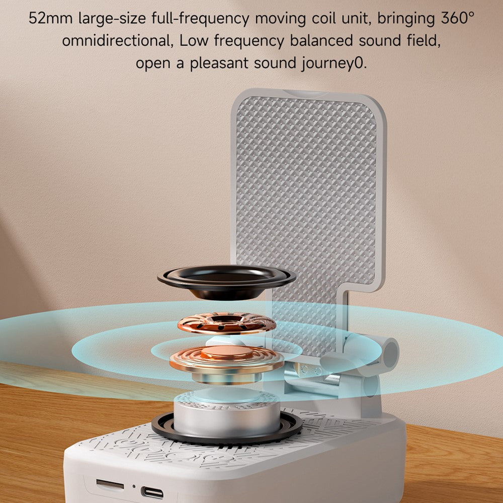 ZEALOT Z7 2-in-1 Portable Bluetooth-compatible Speaker Mobile Phone Holder Folding Bracket, Support TF Card