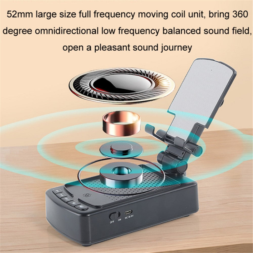 3-in-1 Cell Phone Stand Power Bank with Sound Bluetooth-compatible Speaker for Home, Office, Outdoor