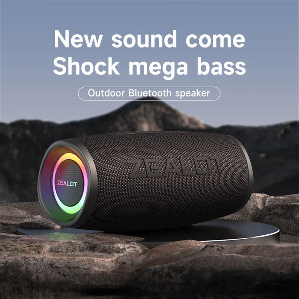 ZEALOT S56 40W Outdoor Bluetooth-Compatible Speaker IP67 Waterproof Bass Audio Subwoofer Wireless Speaker