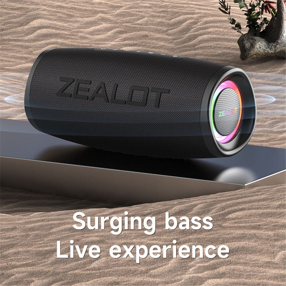 ZEALOT S56 40W Outdoor Bluetooth-Compatible Speaker IP67 Waterproof Bass Audio Subwoofer Wireless Speaker