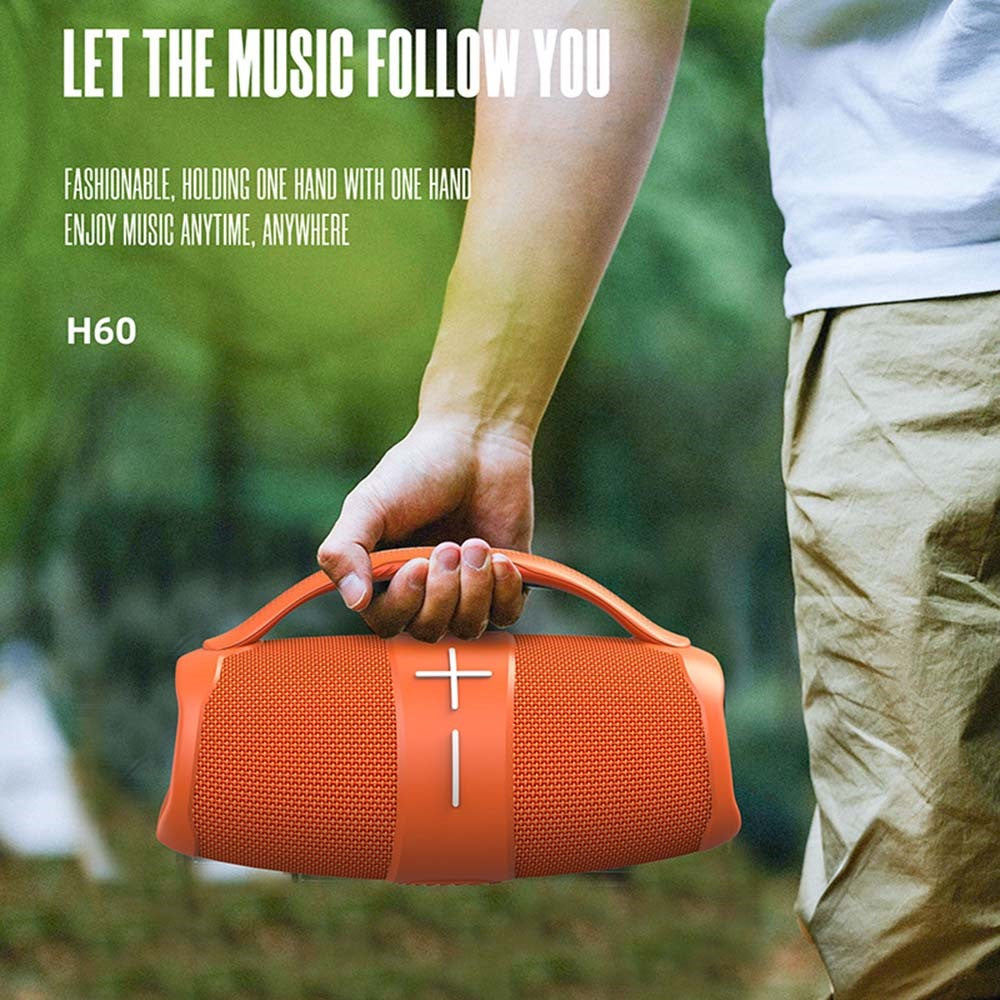 HOPESTAR H60 Boombox Speaker with Handle Portable Bluetooth-compatible Subwoofer Music Player