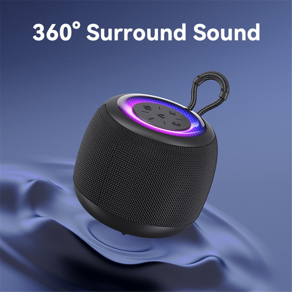 USAMS US-YX014 YIN Series Portable TWS Bluetooth-compatible Speaker Mini Wireless Subwoofer with Colorful Light