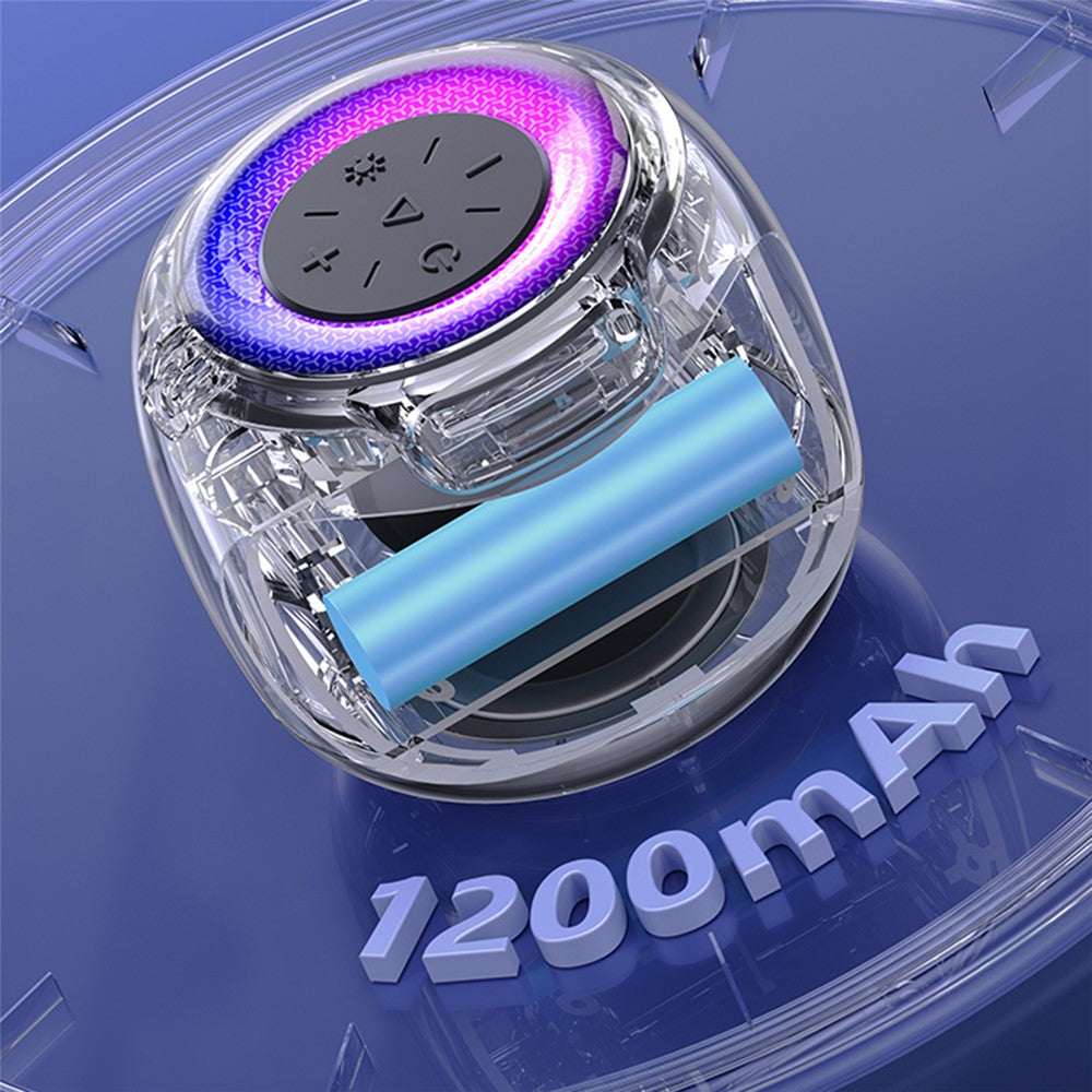 USAMS US-YX014 YIN Series Portable TWS Bluetooth-compatible Speaker Mini Wireless Subwoofer with Colorful Light
