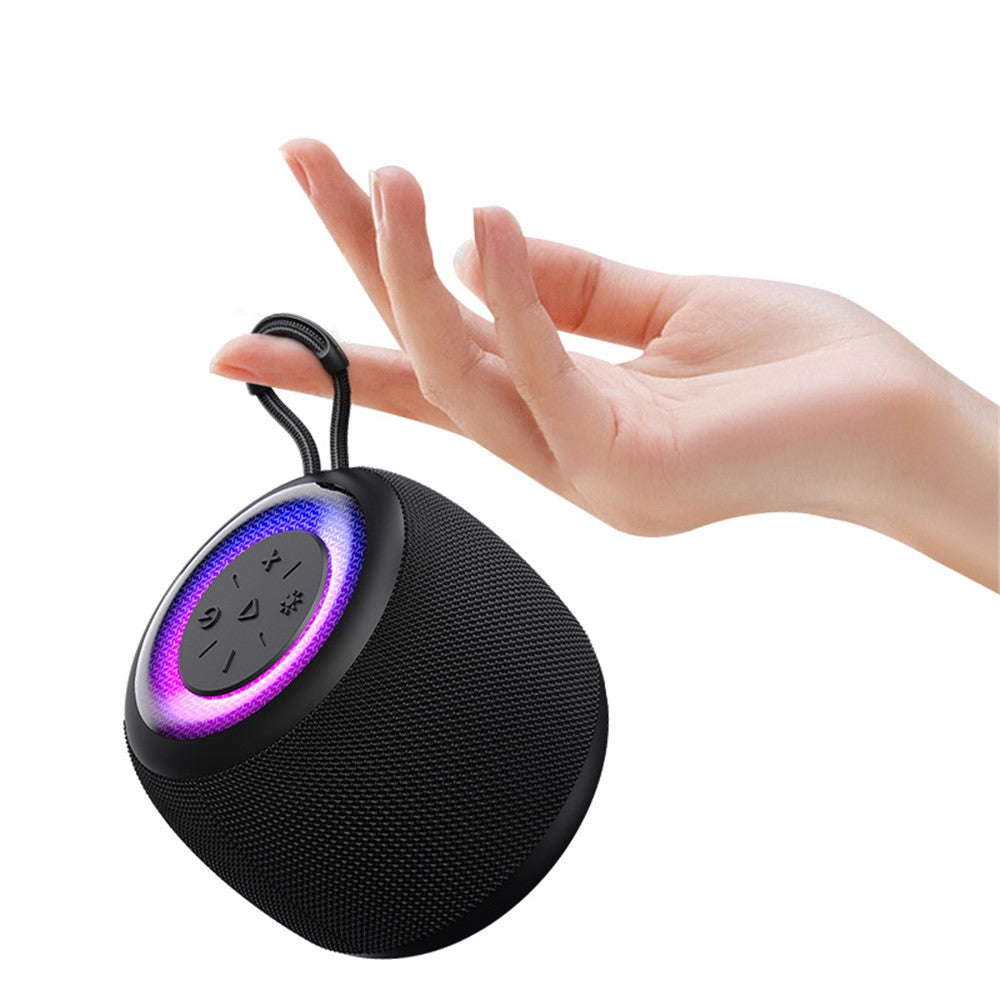 USAMS US-YX014 YIN Series Portable TWS Bluetooth-compatible Speaker Mini Wireless Subwoofer with Colorful Light