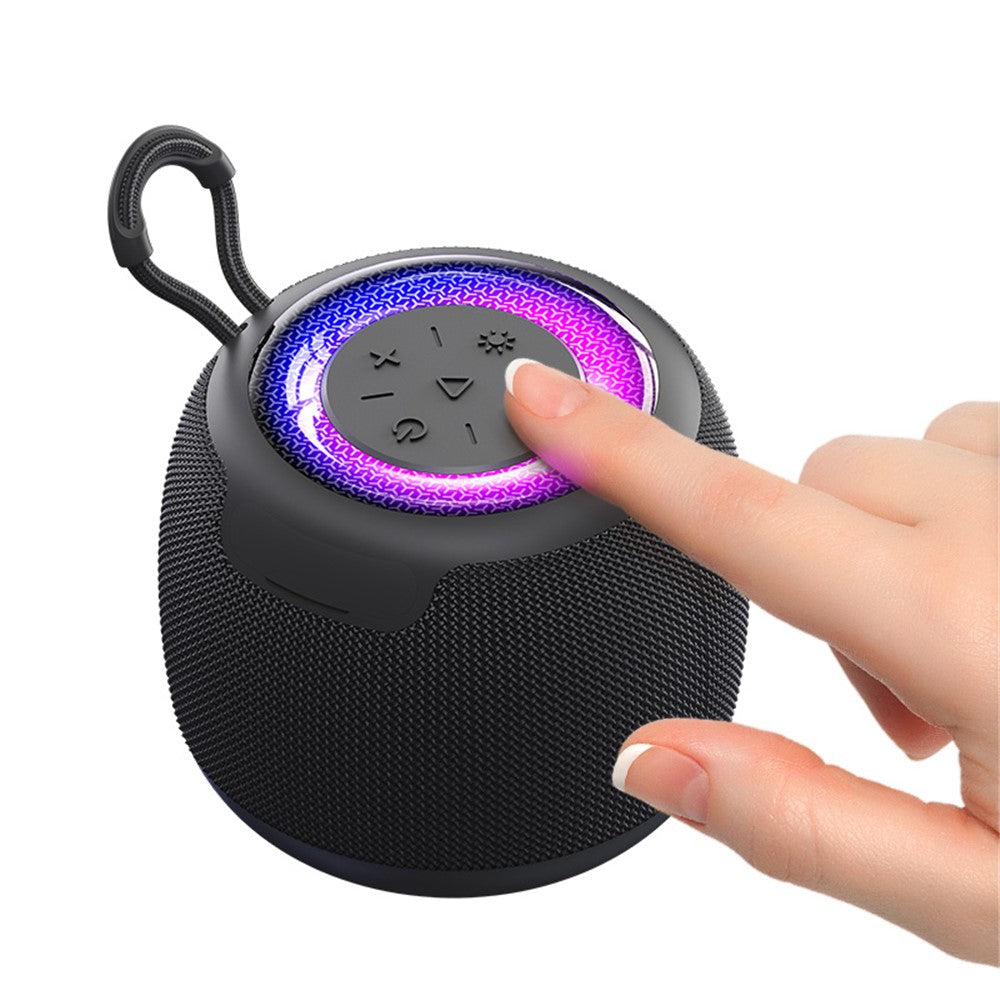USAMS US-YX014 YIN Series Portable TWS Bluetooth-compatible Speaker Mini Wireless Subwoofer with Colorful Light