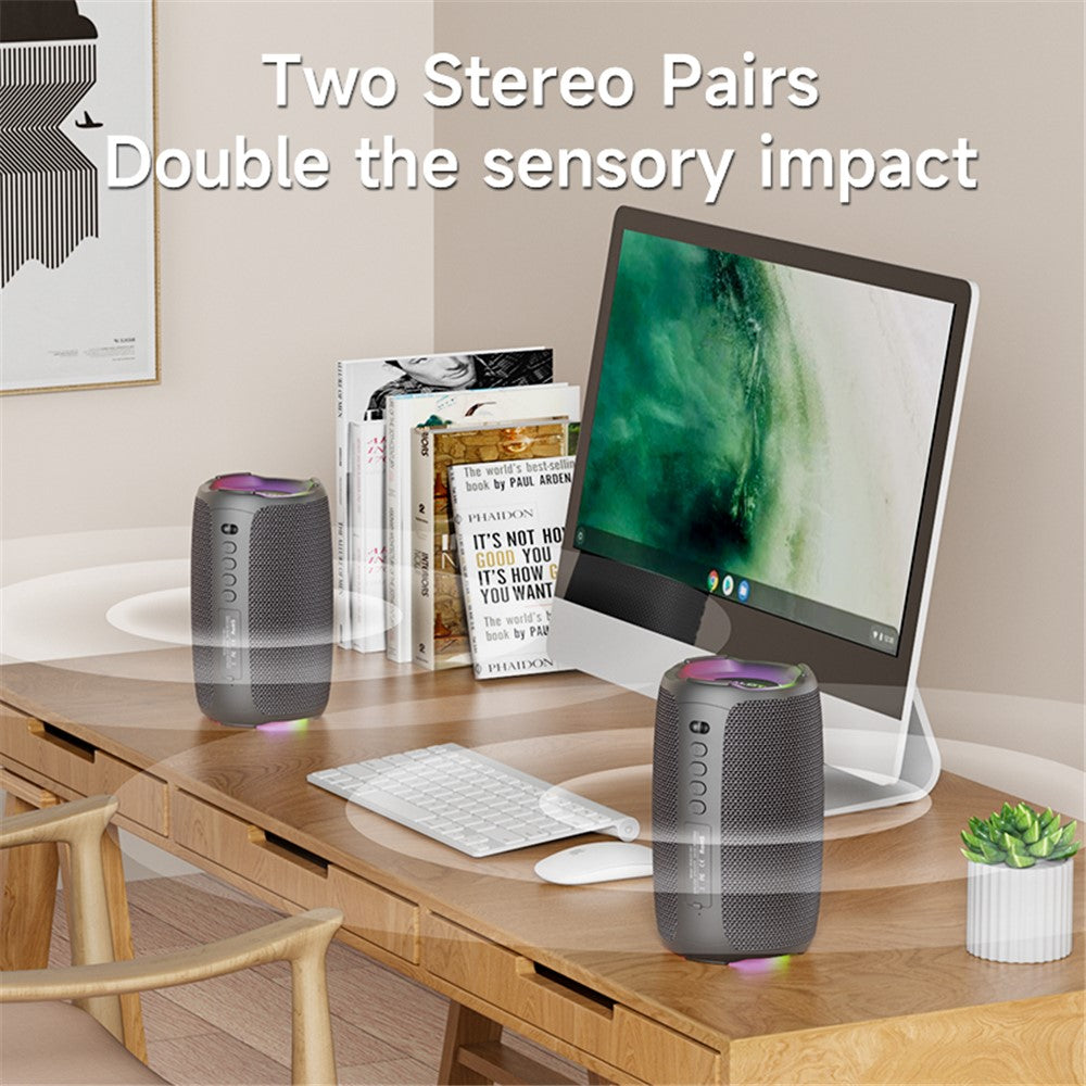 ZEALOT S61 Bluetooth-compatible Speaker Waterproof Outdoor Bass Sound Loudspeaker with 2 Mic