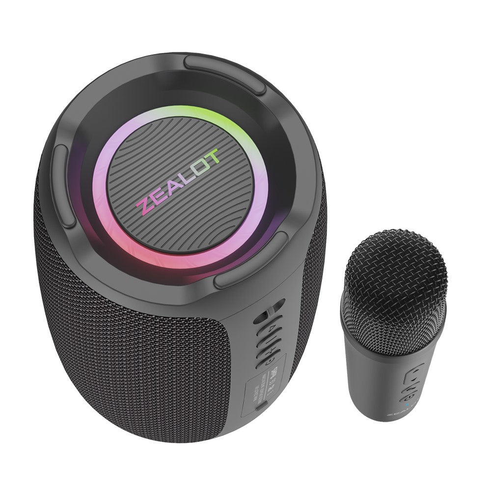 ZEALOT S61 Bluetooth-compatible Speaker Waterproof Outdoor Bass Sound Loudspeaker with 2 Mic