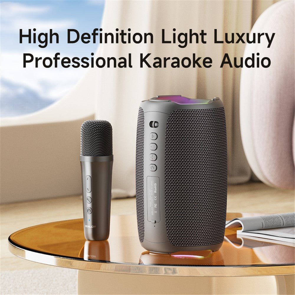 ZEALOT S61 Bluetooth-compatible Speaker Waterproof Outdoor Bass Sound Loudspeaker with 2 Mic