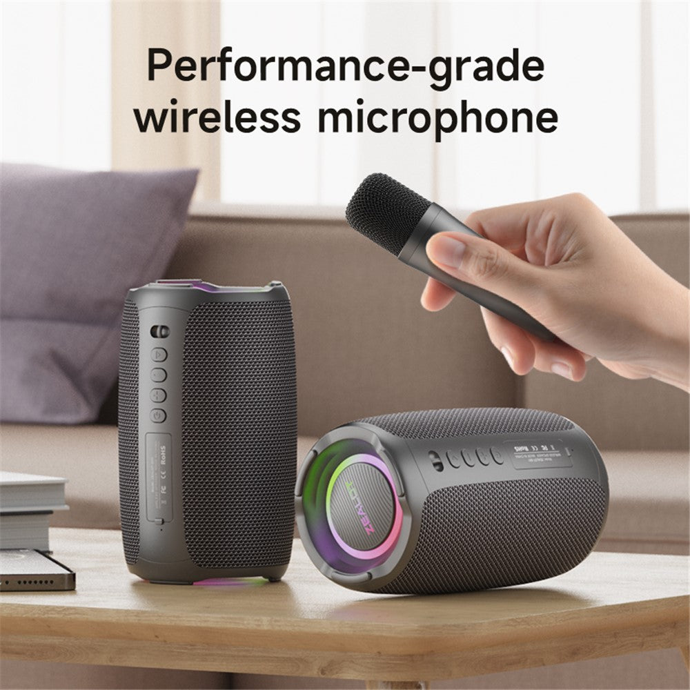 ZEALOT S61 Bluetooth-compatible Speaker Waterproof Outdoor Bass Sound Loudspeaker with 2 Mic