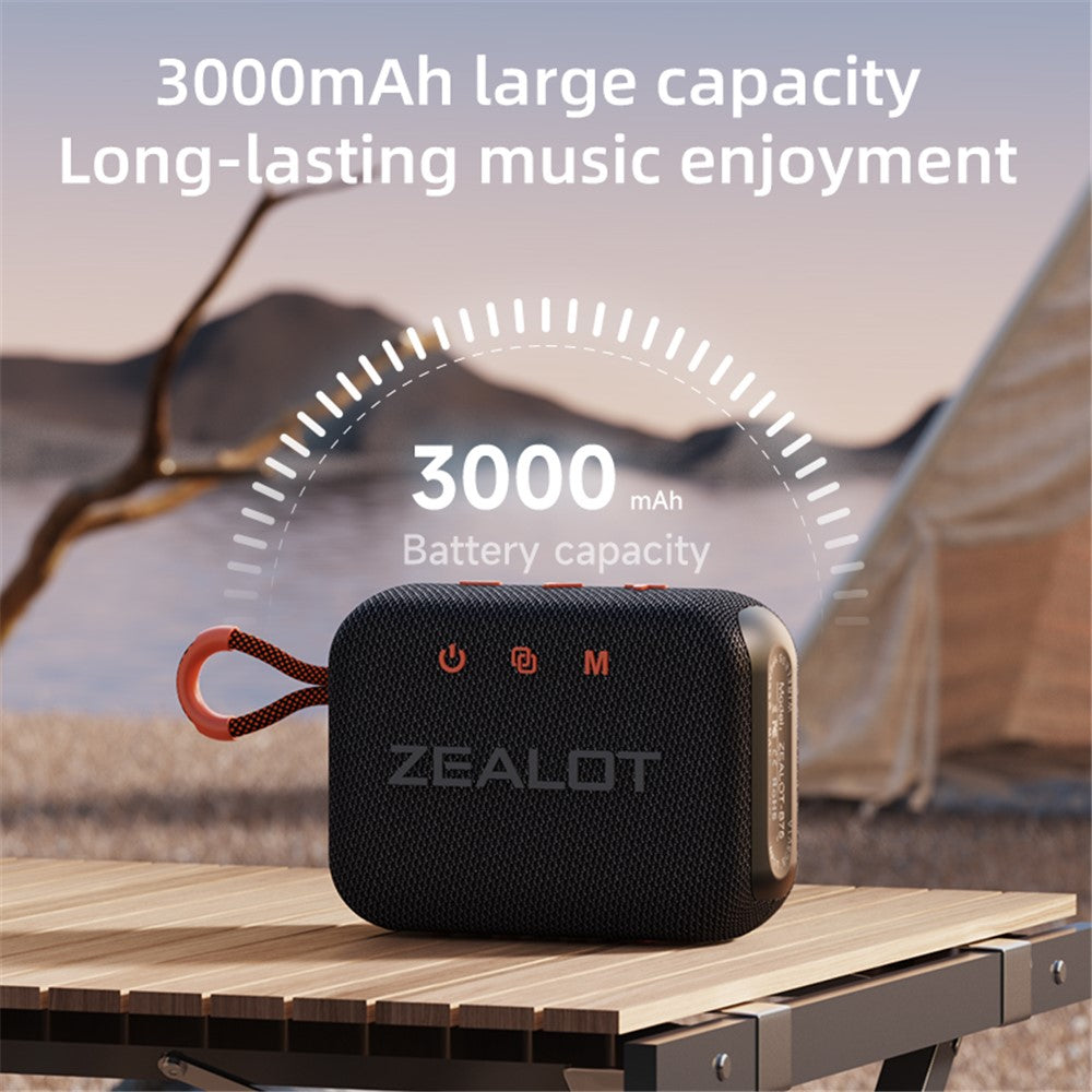 ZEALOT S75 Portable Bluetooth-compatible Speaker IPX6 Waterproof True Wireless Stereo Subwoofer