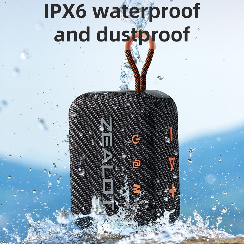 ZEALOT S75 Portable Bluetooth-compatible Speaker IPX6 Waterproof True Wireless Stereo Subwoofer