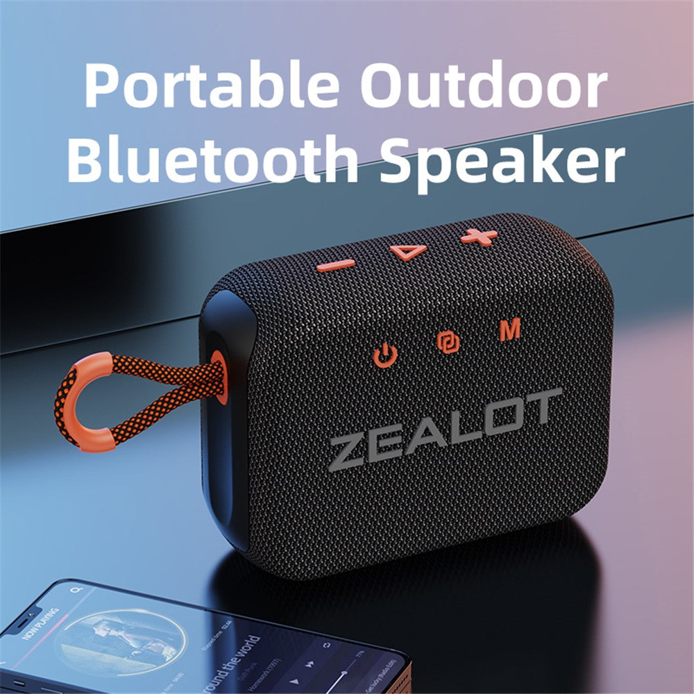 ZEALOT S75 Portable Bluetooth-compatible Speaker IPX6 Waterproof True Wireless Stereo Subwoofer