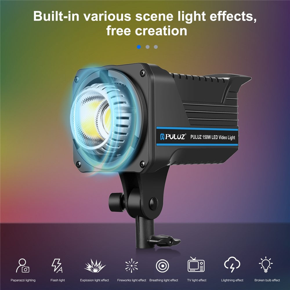 PULUZ PU3061 220V 120W LED Photographic Light Dual Color Temperature Photo Studio Fill Light with Remote Control