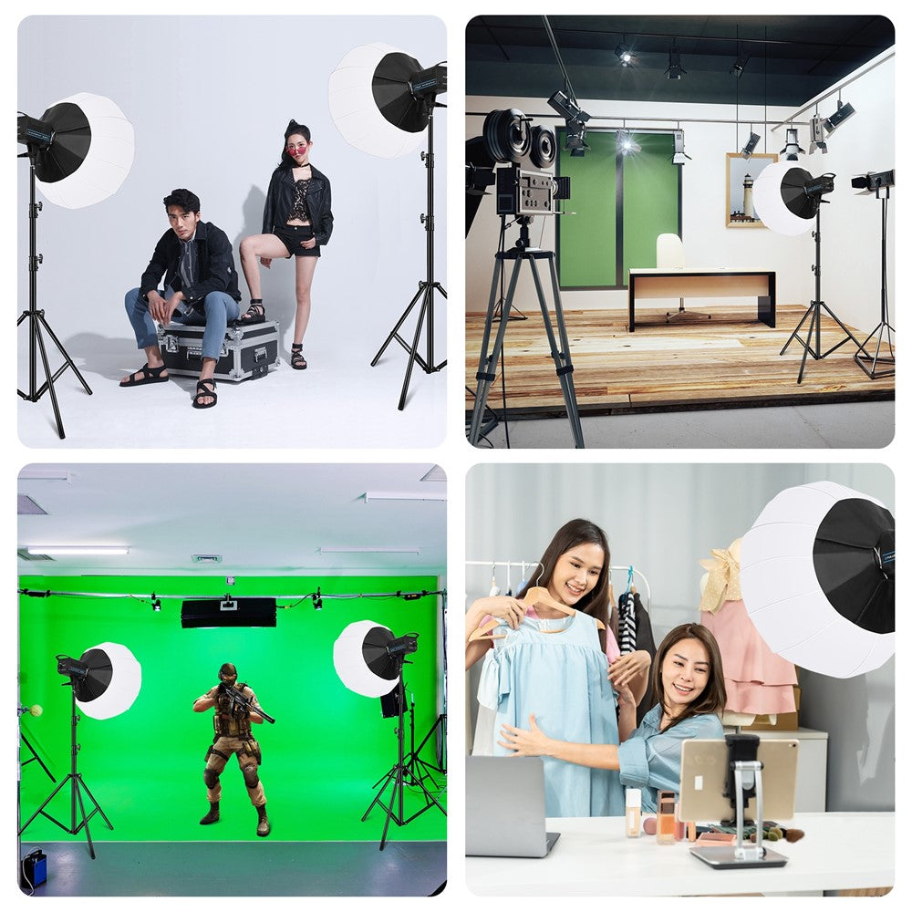 PULUZ PU3061 220V 120W LED Photographic Light Dual Color Temperature Photo Studio Fill Light with Remote Control