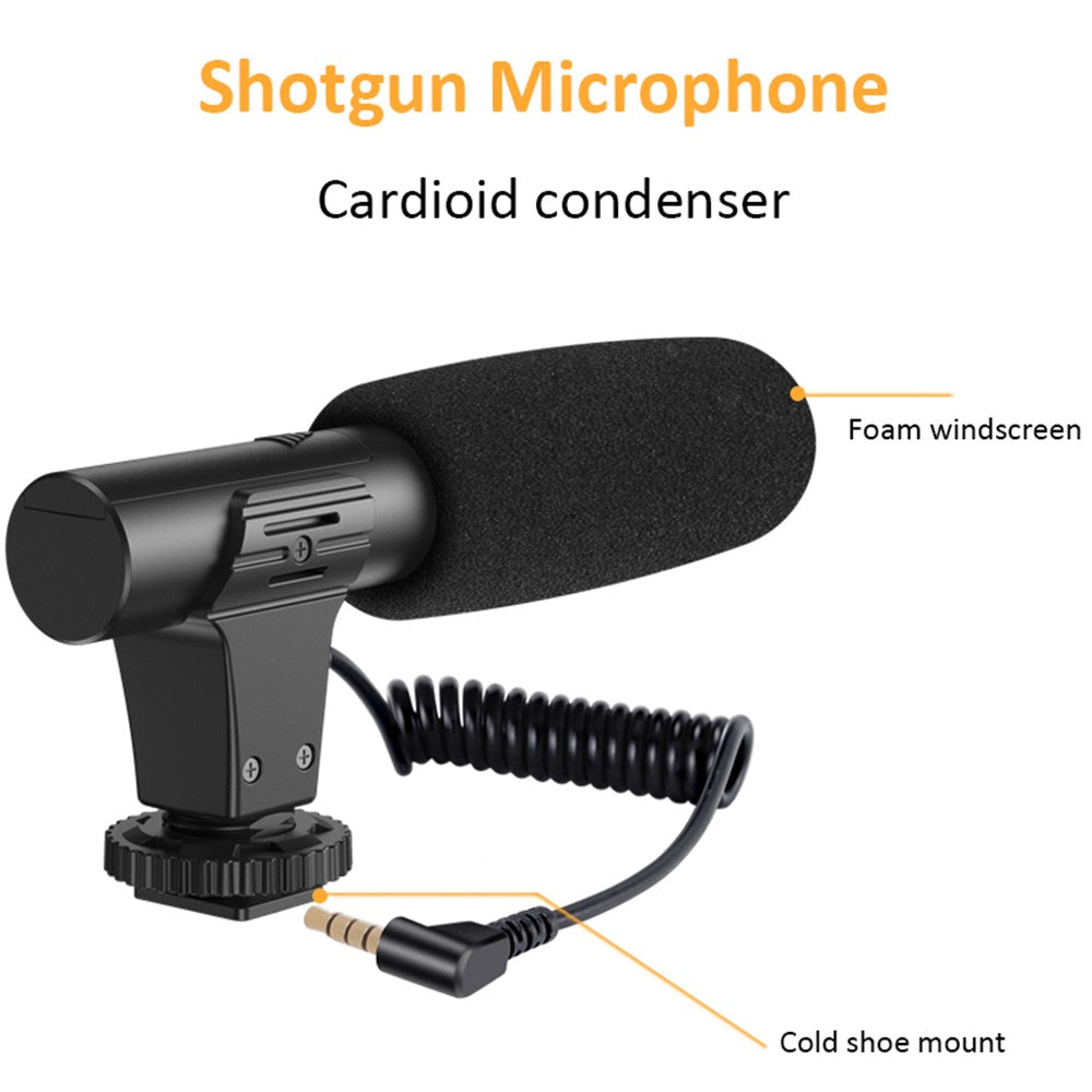 K-05LM Vlogging Kit with Microphone 36 LED Light Bluetooth-compatible Remote Smart Phone Holder Tripod